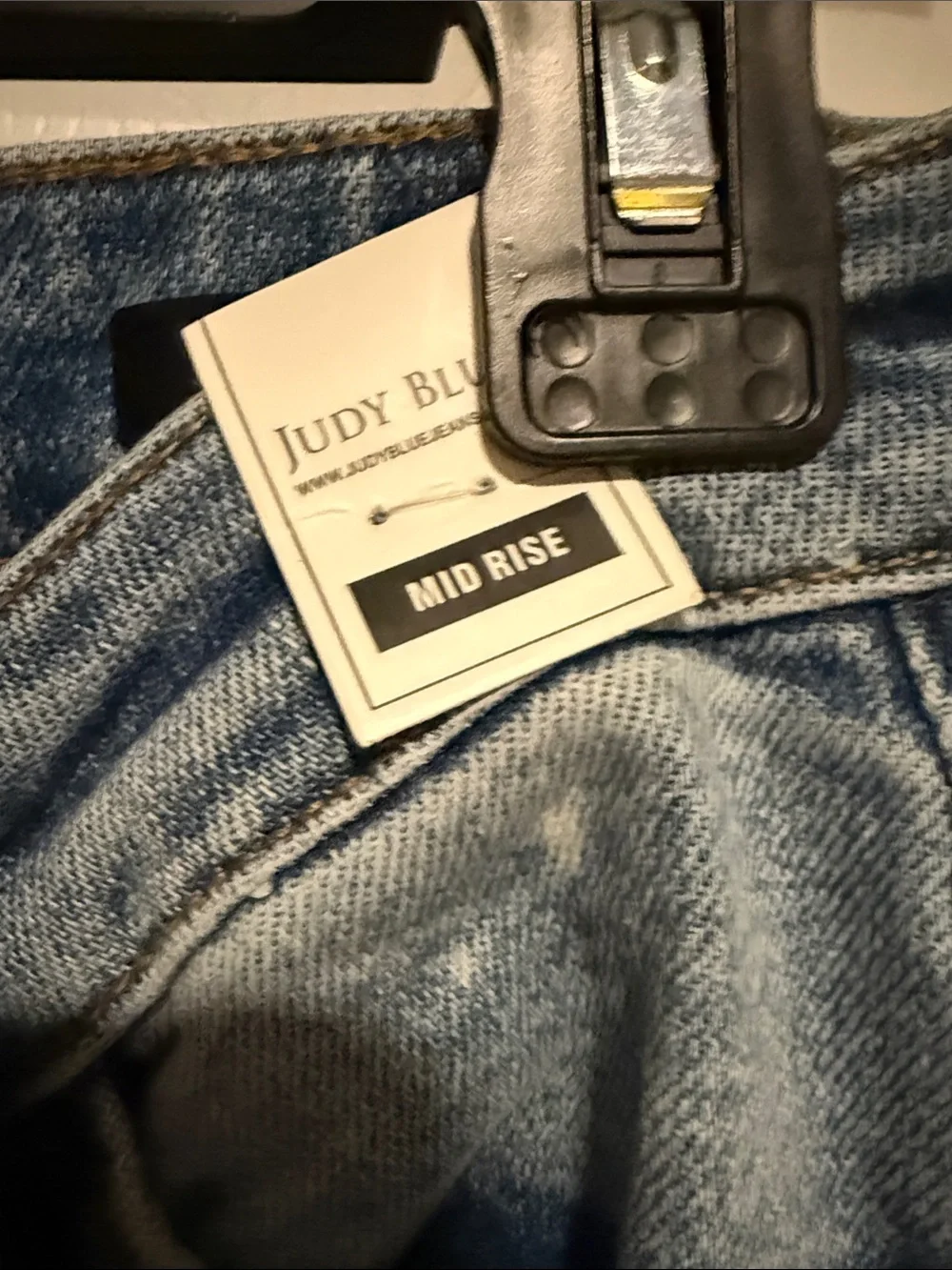 JUDY BLUE BOYFRIEND FIT. MID RISE JEANS SIZE 5/27 NWT - Picture 4 of 7